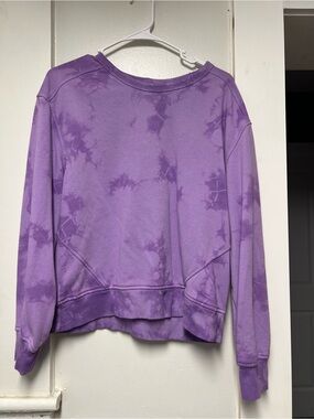 Purple Tie-Dye Crewneck Sweatshirt